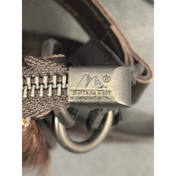 Montana West Crossbody Bag Womens Brown Genuine Leather Hair-On Hide Western - Picture 8 of 16